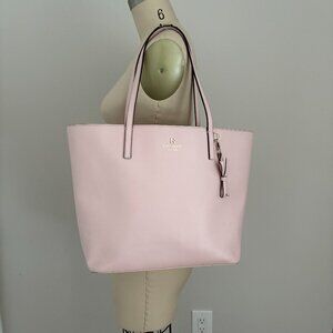 Kate Spade Sawyer Street Maxi Tote Pink Tote with Bow Zipper Top Shoulder Bag